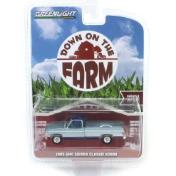 1/64 1985 GMC Sierra Classic K2500, Silver & Midnight Blue, Down on the Farm Series 9