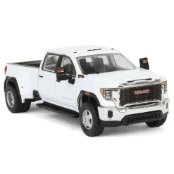1/64 2022 GMC Sierra 3500HD Pro Dually, Summit White, Karson Diecast Exclusive