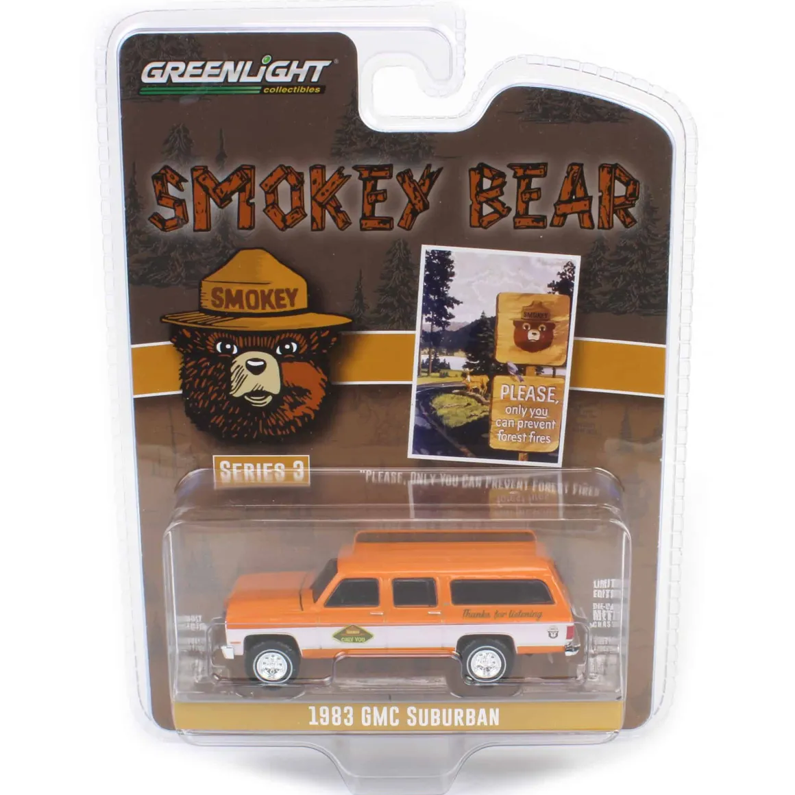 1/64 1983 GMC Suburban, Smokey Bear Series 3