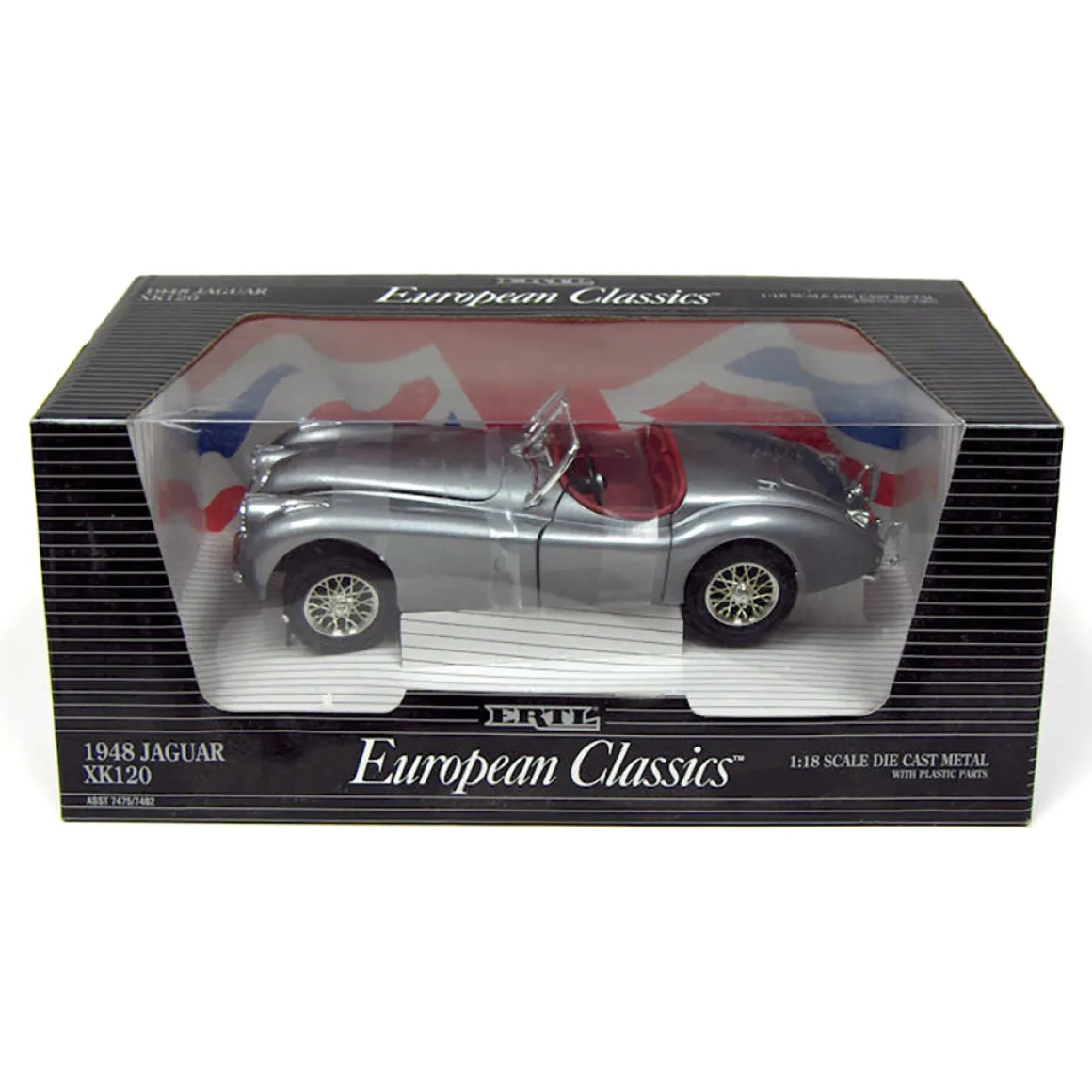 1/18 1948 Gray Jaguar XK120 Die-cast Car by ERTL