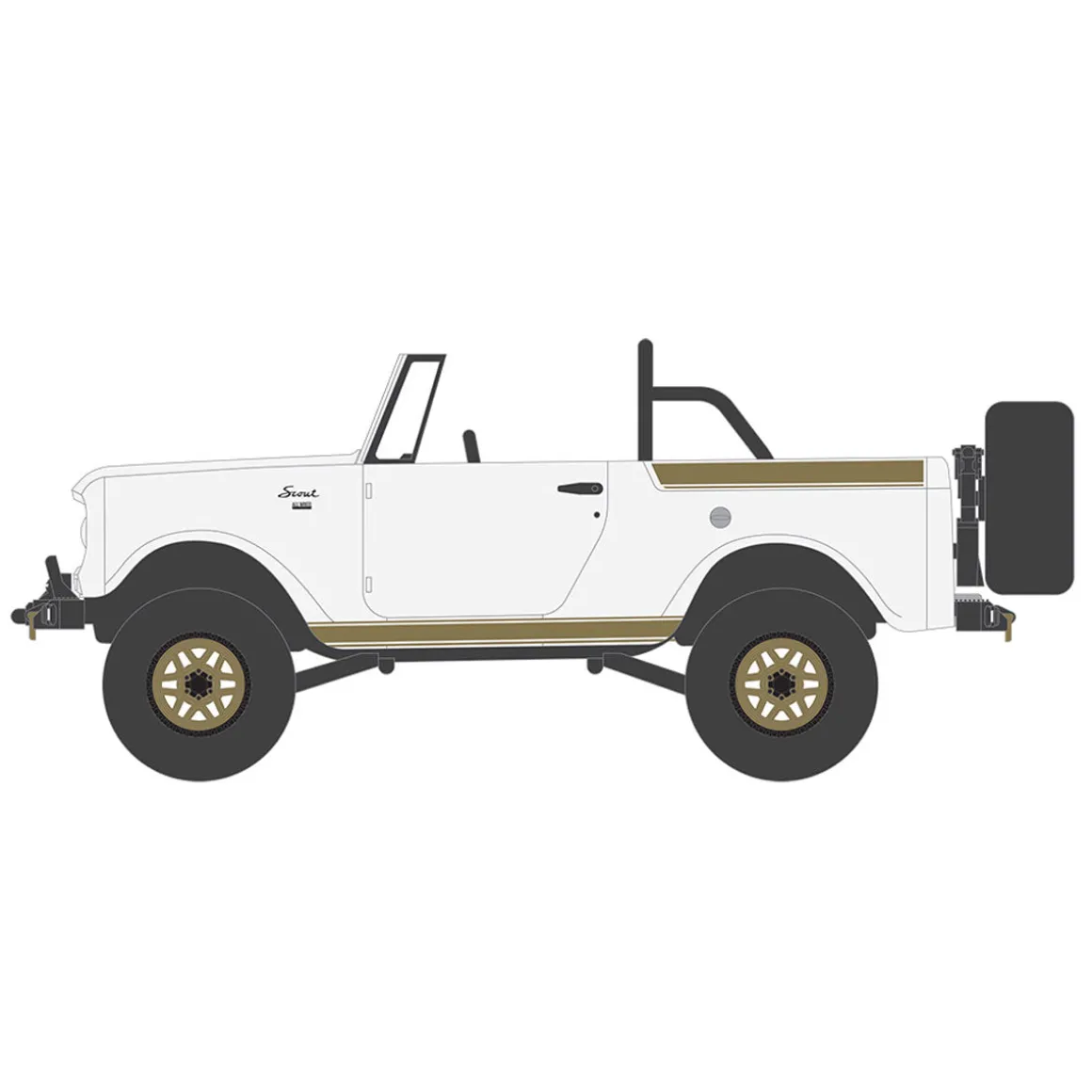 1/64 1970 Harvester Scout Lifted with Off-Road Parts, All-Terrain Series 15