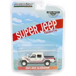 1/64 2021 Jeep Gladiator Super Jeep Tribute, Greenlight Hobby Exclusive