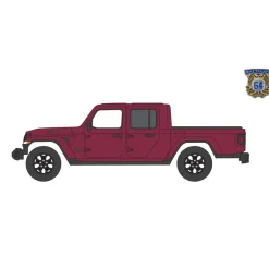 1/64 2021 Jeep Gladiator Willys, Snazzberry, Battalion 64 Series 2