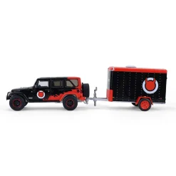 1/64 2012 Jeep Wrangler Unlimited with Small Cargo Trailer, Diablo Sport, Hitch & Tow Series 33