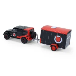 1/64 2012 Jeep Wrangler Unlimited with Small Cargo Trailer, Diablo Sport, Hitch & Tow Series 33