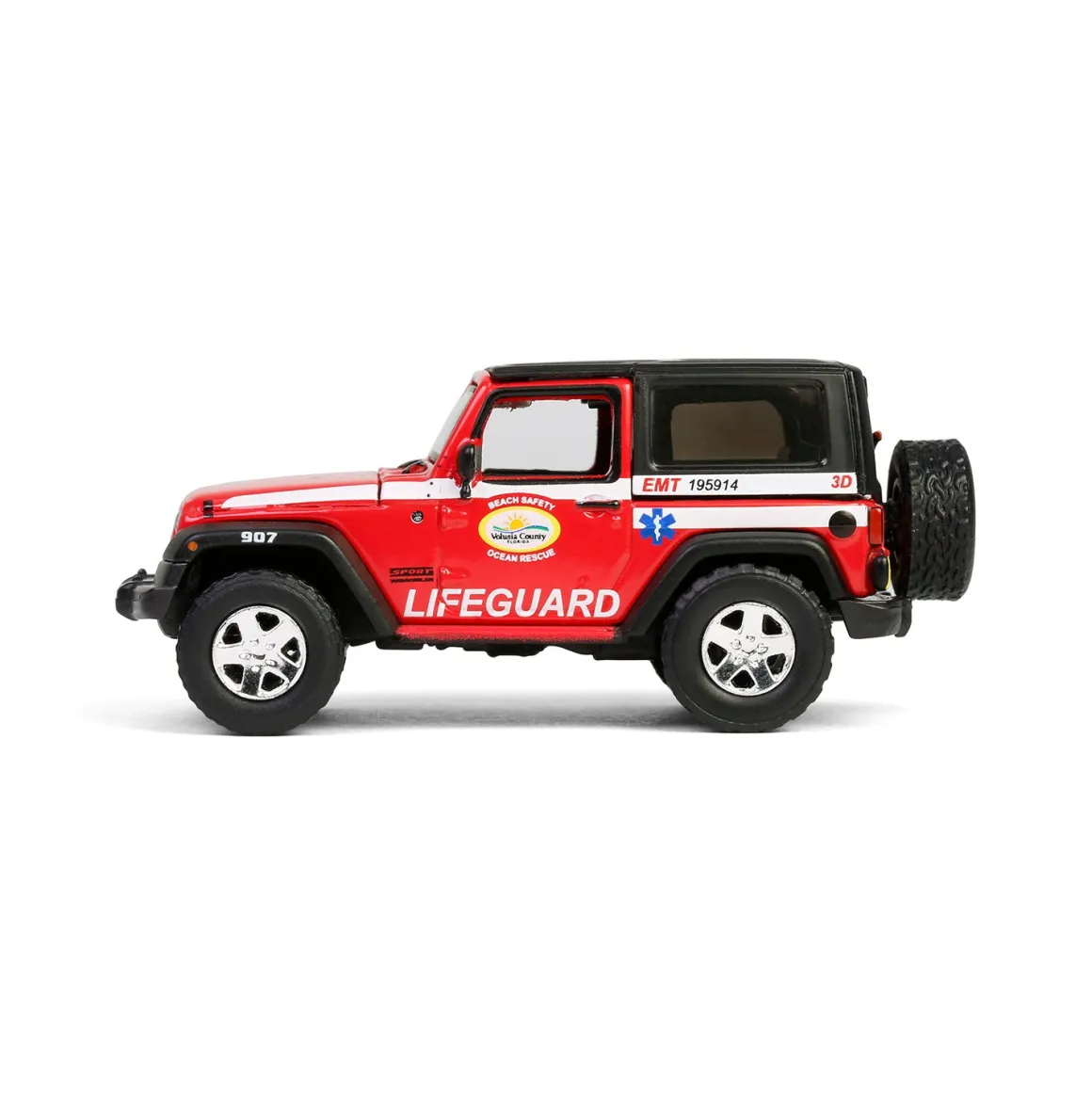 1/64 2011 Jeep Wrangler, Volusia County Florida Beach Safety Ocean Rescue Lifeguard/EMT, First Responders Series 2