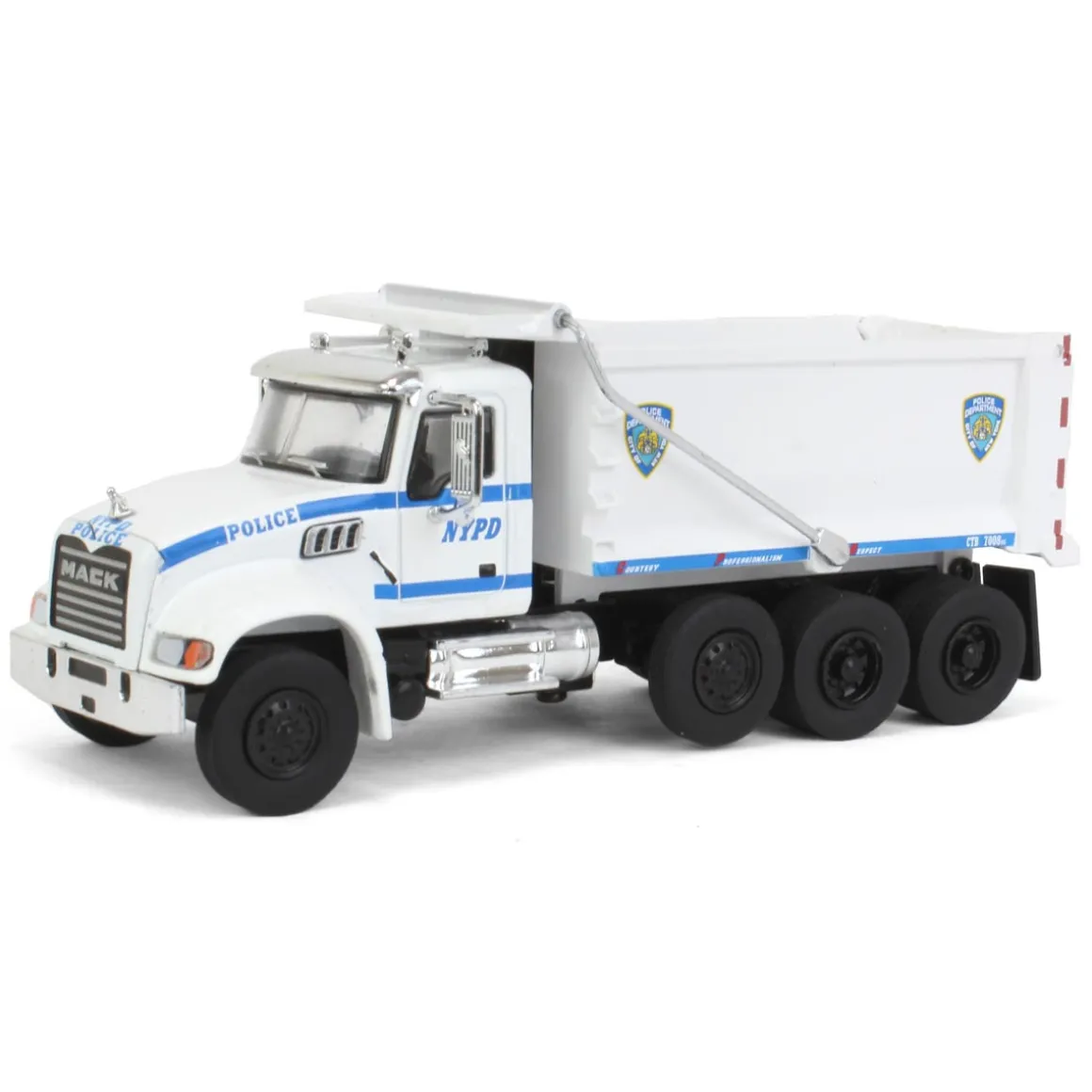 1/64 2019 Mack Granite Dump Truck, NYPD, SD Series 16