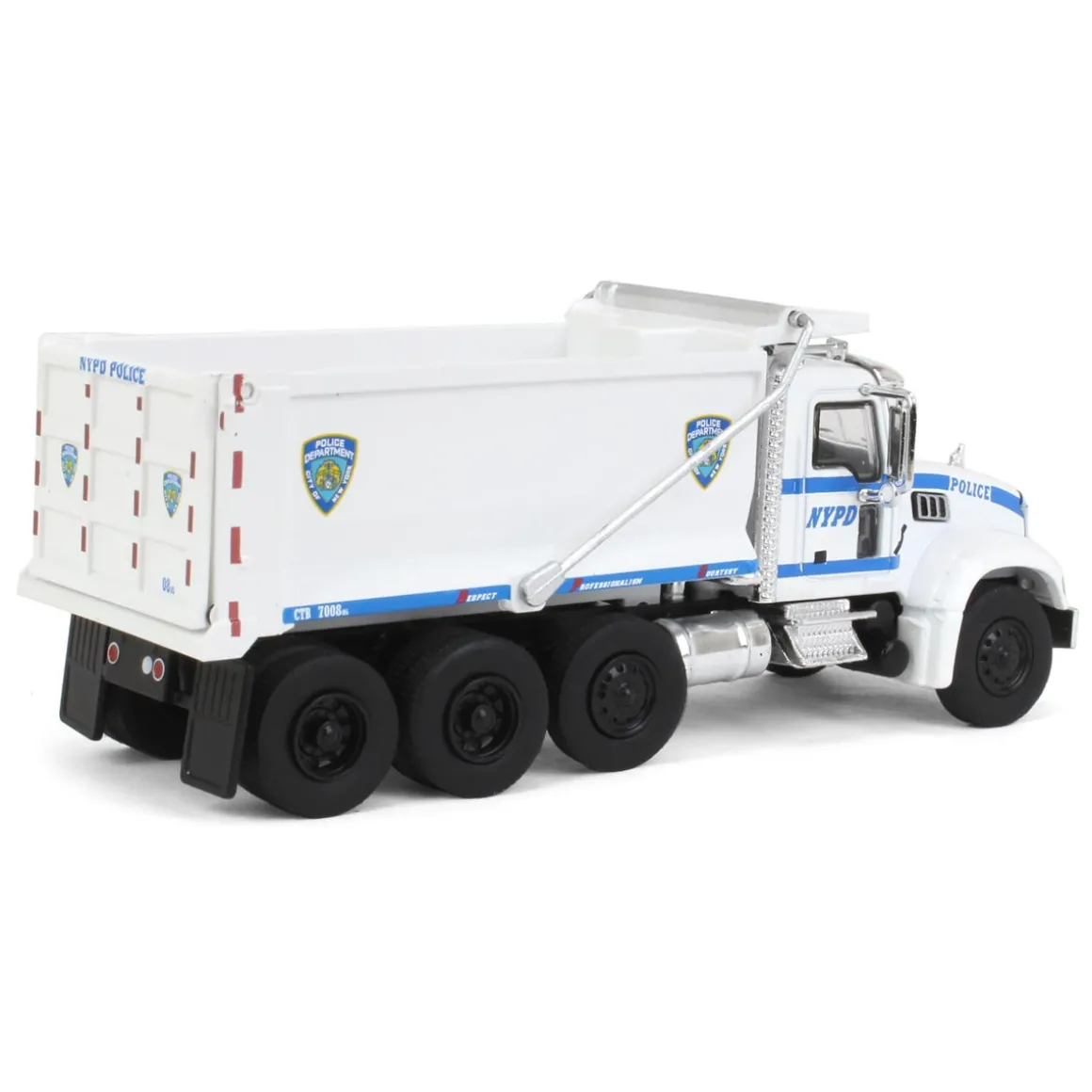 1/64 2019 Mack Granite Dump Truck, NYPD, SD Series 16