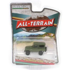 1/64 1962 Nissan Patrol, Matte Olive Green, All-Terrain Series 16