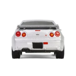 1/64 1999 Nissan Skyline V-Spec R34, Sonic Silver, 25th Anniversary, Anniversary Collection Series 17
