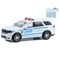 1/64 2019 NYPD Dodge Durango with Squad Number Decal Sheet, Hobby Exclusive