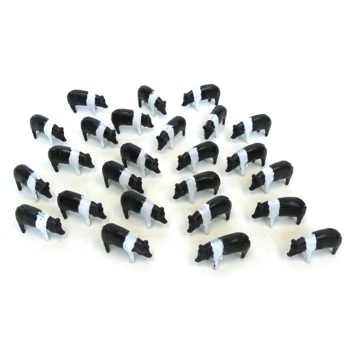 1/64 25 Pack of Black & White Pigs