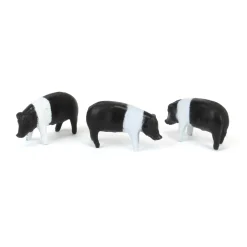 1/64 25 Pack of Black & White Pigs