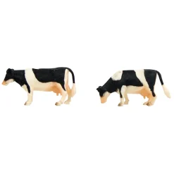 1/32 2 Piece Black and White Cow Set