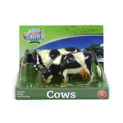 1/32 2 Piece Black and White Cow Set