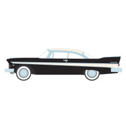 1/64 1957 Plymouth Belvedere, Jet Black & Sand Dune White, Showroom Floor Series 6