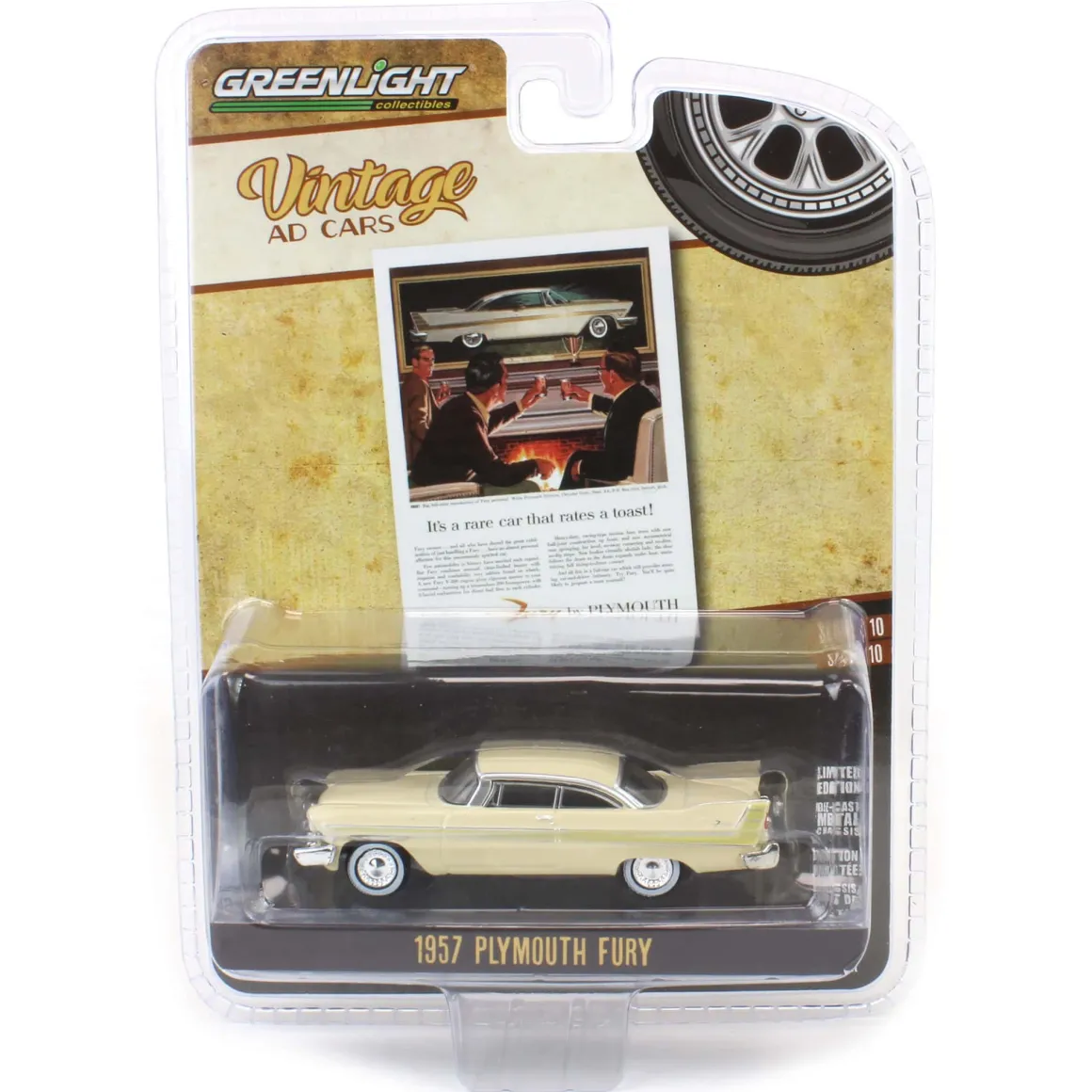 1/64 1957 Plymouth Fury, Vintage Ad Cars Series 10