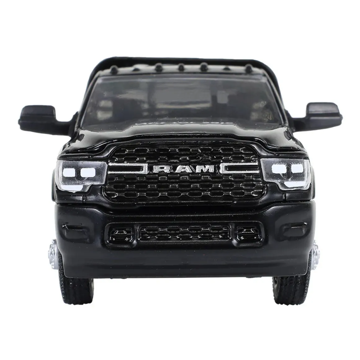 1/64 2023 Ram 3500 Dually Flatbed, Black, Dually Drivers Series 16