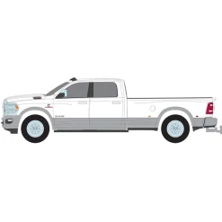 1/64 2020 Ram 3500 Laramie Dually, Bright White & Billet Silver, Dually Drivers Series 14