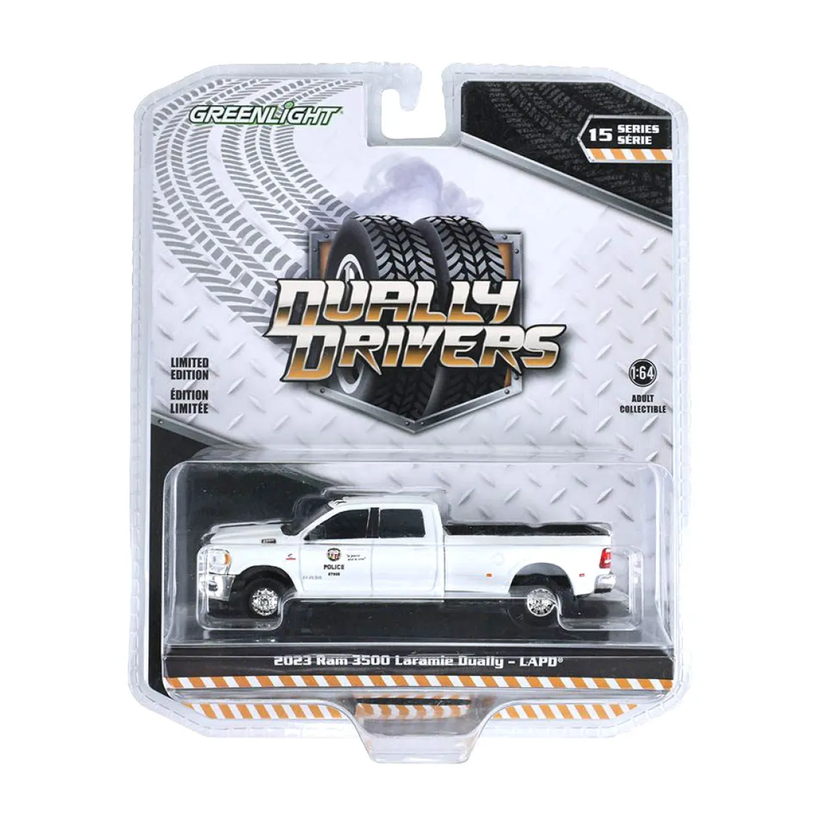 1/64 2023 Ram 3500 Laramie Dually, Los Angeles Police Department, Dually Drivers Series 15