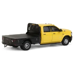 1/64 2020 RAM 3500 Tradesman Dually Flatbed, Construction Yellow, Dually Drivers Series 10