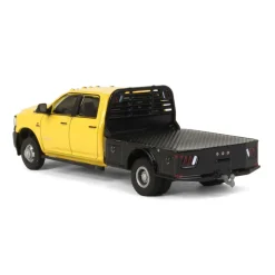 1/64 2020 RAM 3500 Tradesman Dually Flatbed, Construction Yellow, Dually Drivers Series 10