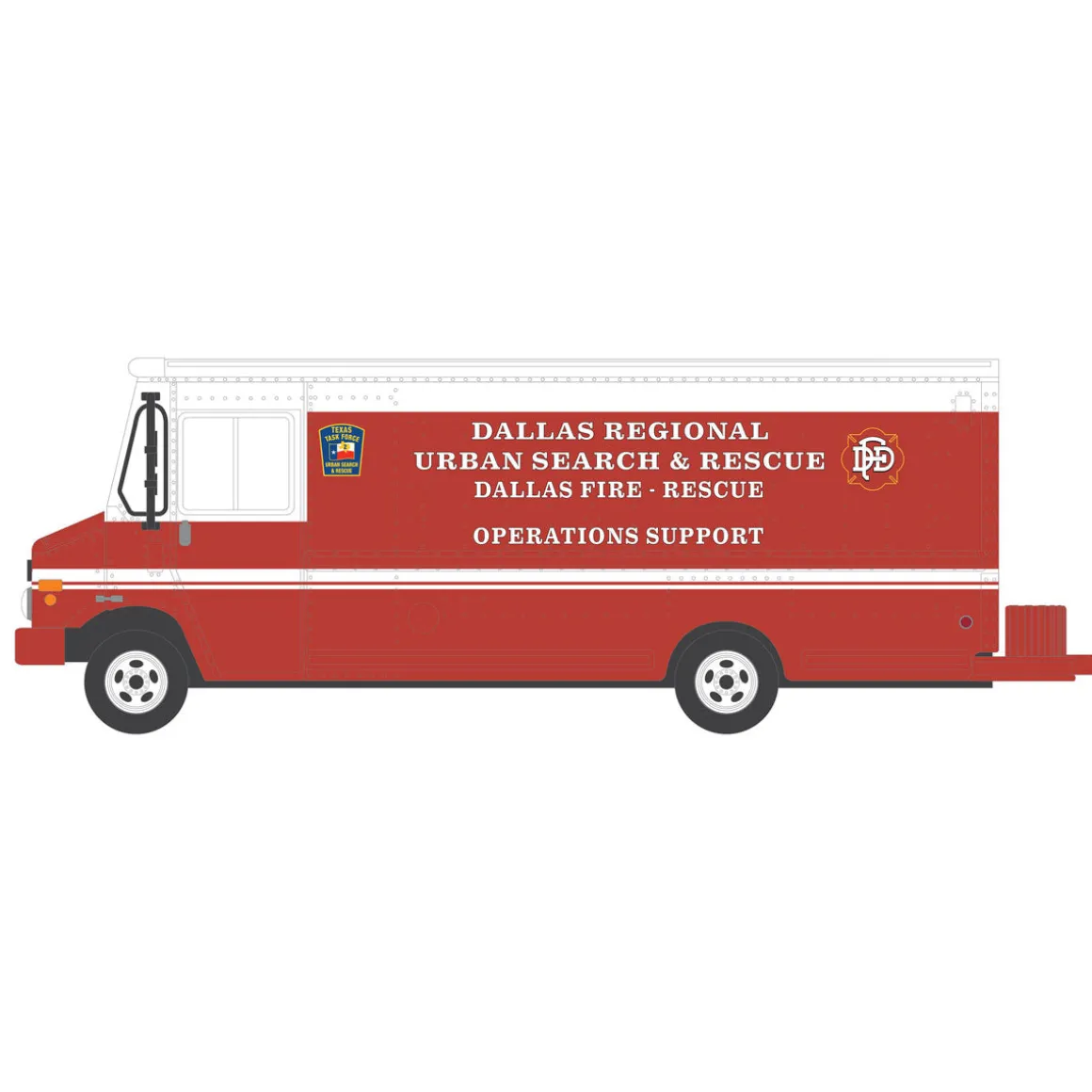 1/64 2019 Step Van, Dallas Fire Department, H.D. Trucks Series 25
