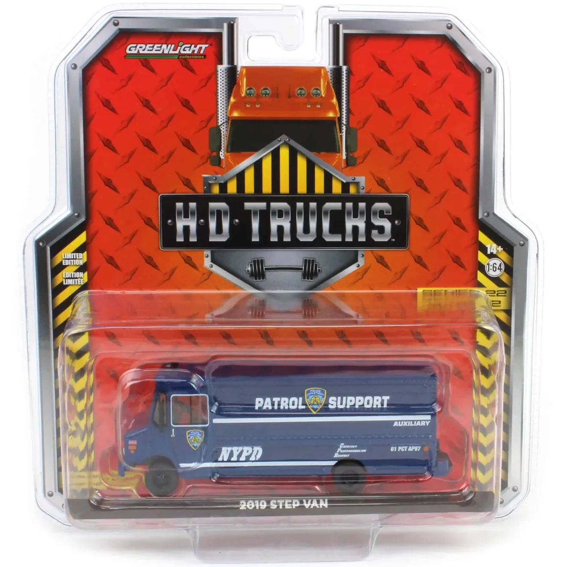1/64 2019 Step Van, NYPD New York City Police, HD Trucks Series 22
