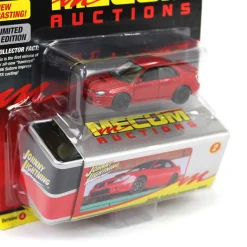 1/64 2006 Subaru Impreza WRX, Bright Red, Mecum Auctions, Johnny Lightning Collector Tin Series 15