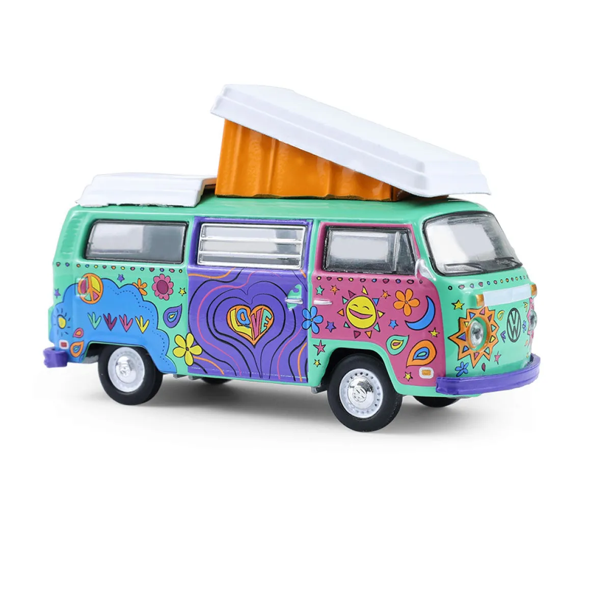 1/64 1973 Volkswagen Type 2 Westfalia Campmobile, Music Festival Van, Club Vee-Dub Series 21