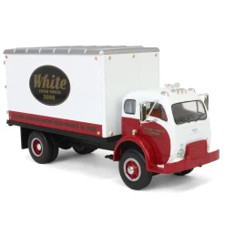 1/34 1953 White 3000 COE Delivery Van, White Super Power Decals, by First Gear