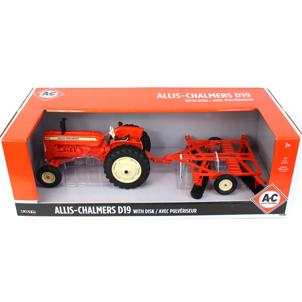 1/16 Allis Chalmers D19 with Disk Harrow