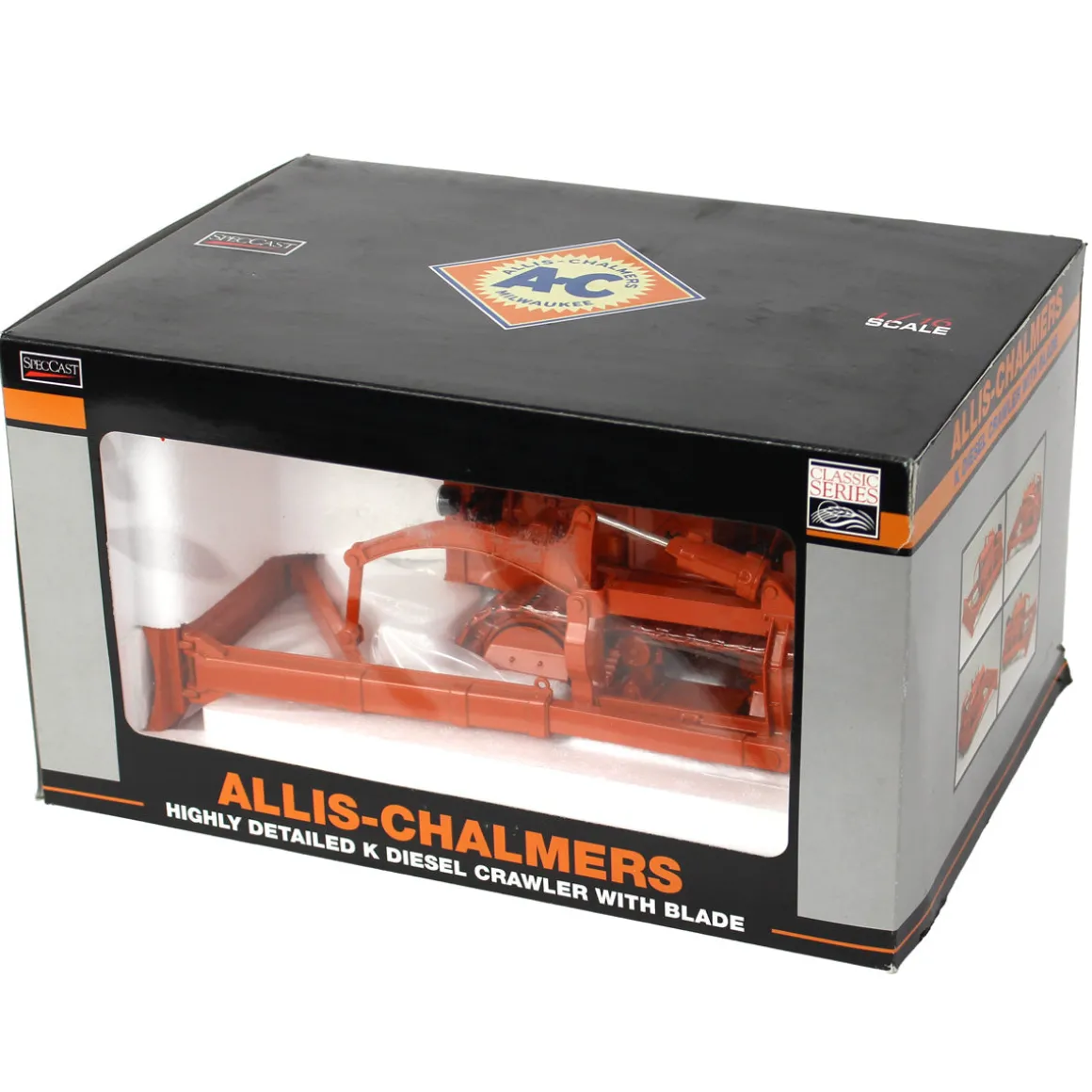 1/16 Allis Chalmers K Diesel Crawler with Blade & Steel Tracks