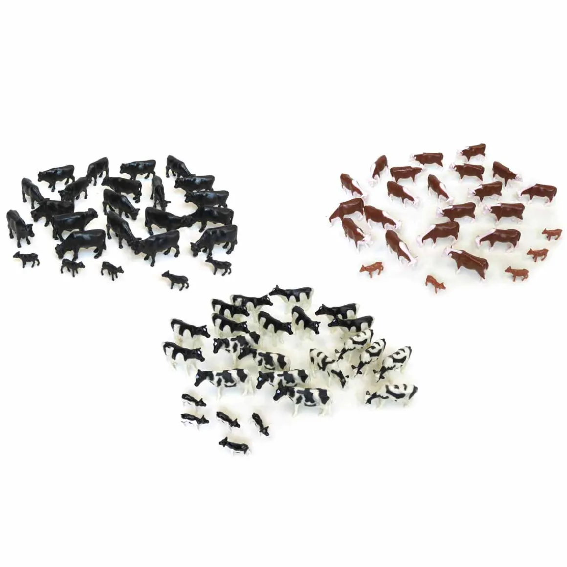 1/64 Assorted Cattle 75 Piece Value Pack, includes 3 Packs containing Herefords, Calves, Cows, & Holsteins!