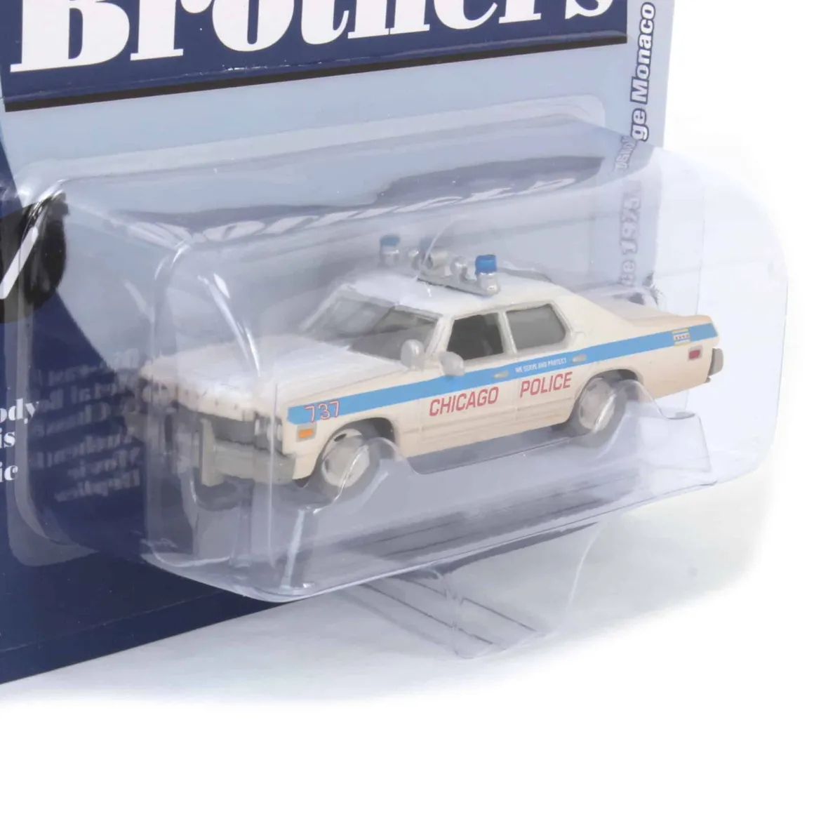 1/64 Auto World 1975 Dodge Monaco Chicago Police Dirty Version, Blues Brothers, Pop Culture