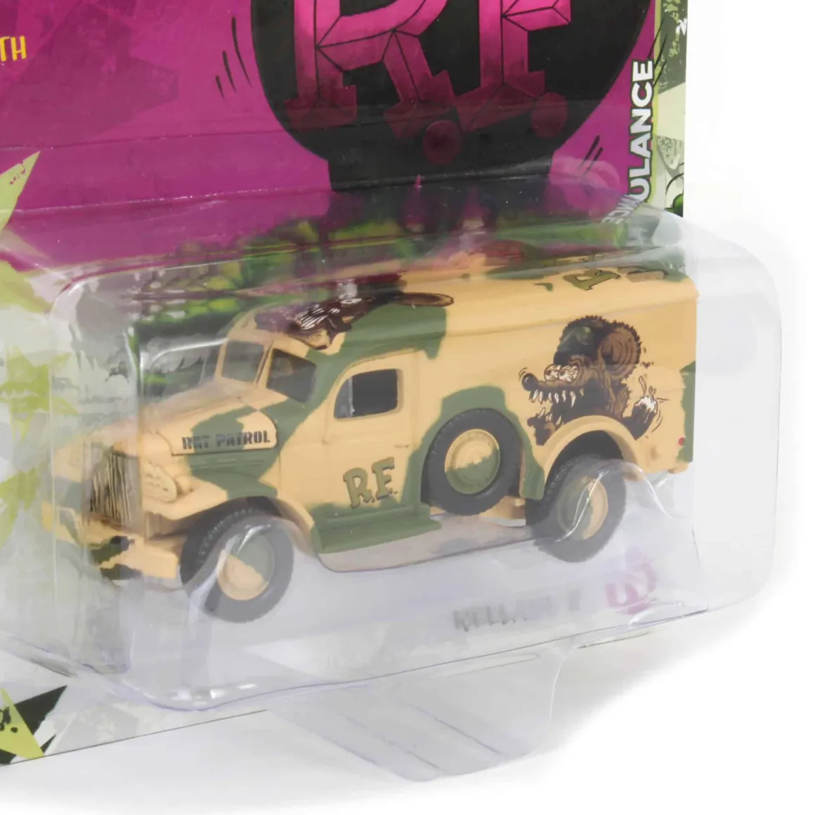 1/64 Auto World Dodge WC54 Ambulance, Rat Fink, Pop Culture