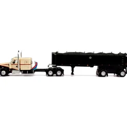 1/64 Beige/Black Kenworth W900 with MAC Coal Dump Trailer, DCP by First Gear