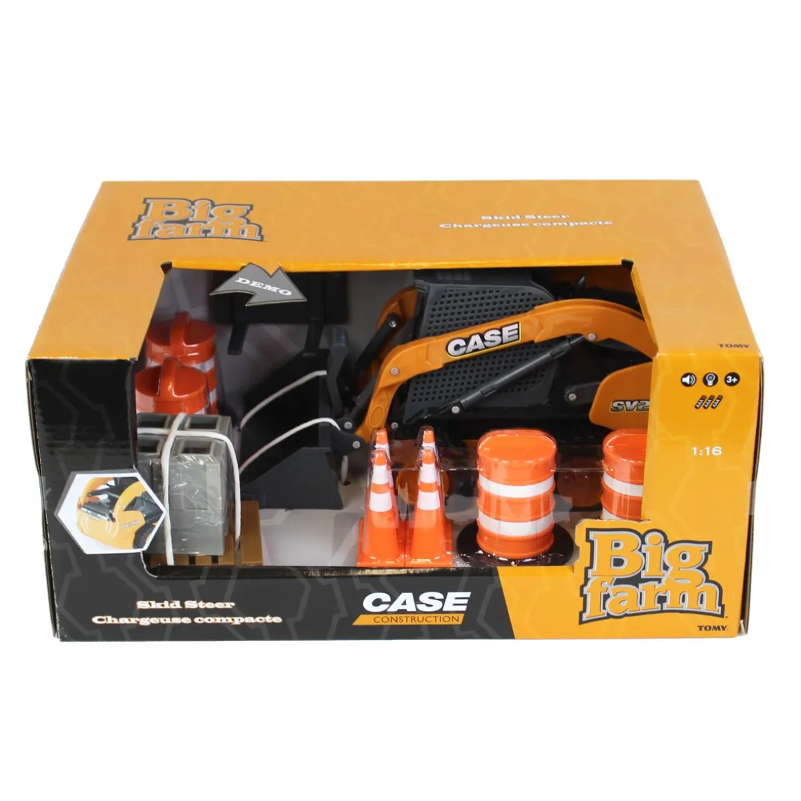 1/16 Big Farm Case SV280 Skid Steer Set with Accessories