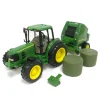 1/16 Big Farm John Deere 7330 with 854 Round Baler & 2 Bales