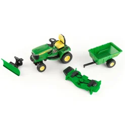 1/16 Big Farm John Deere X758 Lawn Mower with Blade and Cart