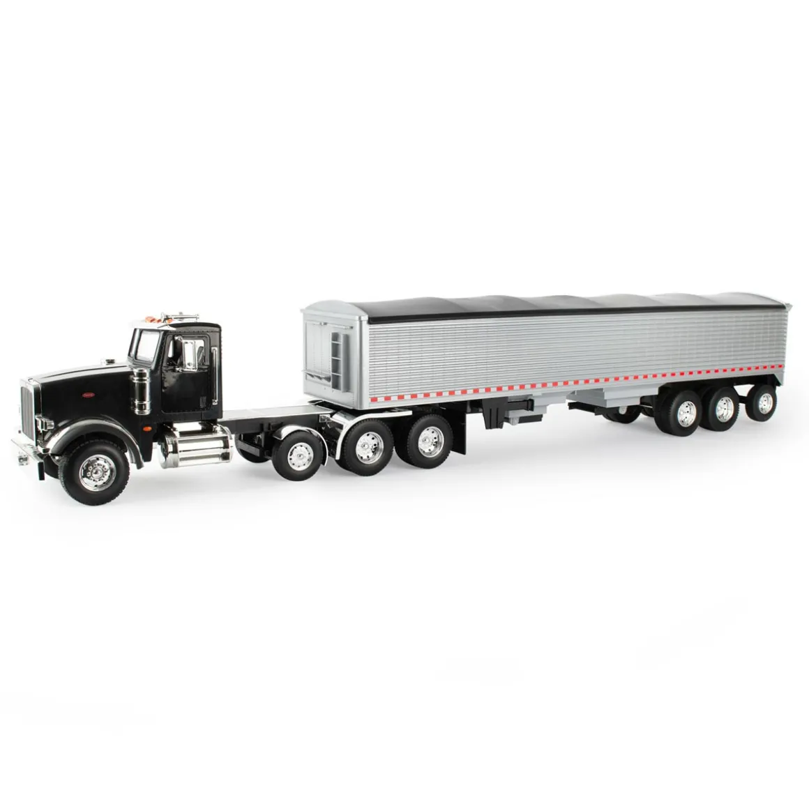 1/16 Big Roads Black Peterbilt Model 367 with Grain Trailer and Lights & Sounds