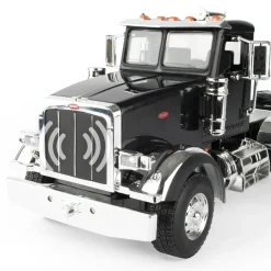 1/16 Big Roads Black Peterbilt Model 367 with Grain Trailer and Lights & Sounds