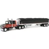 1/64 Black & Red Ford LTL 9000 with Wilson Grain Trailer, DCP by First Gear
