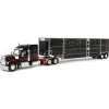 1/64 Black & Red Kenworth W990 with Wilson Silverstar Livestock Trailer, DCP by First Gear