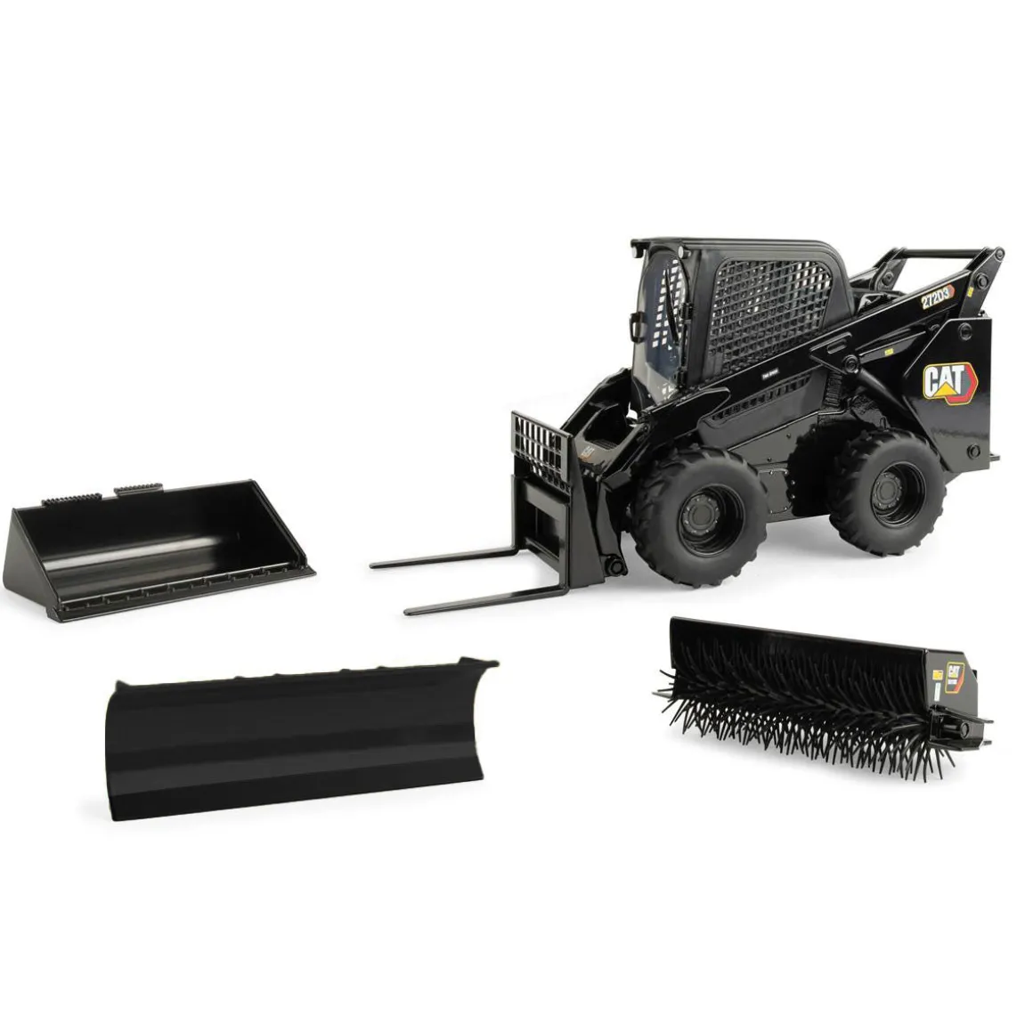 1/16 Black High Detail Caterpillar Wheeled 272D3 Skid Steer Loader, ERTL Exclusive