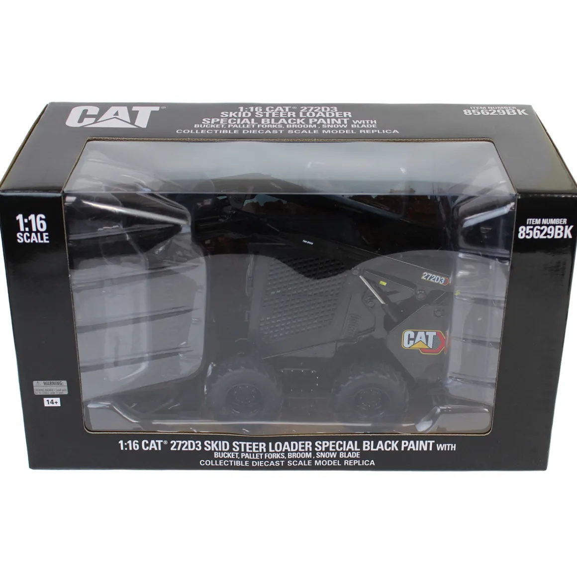 1/16 Black High Detail Caterpillar Wheeled 272D3 Skid Steer Loader, ERTL Exclusive