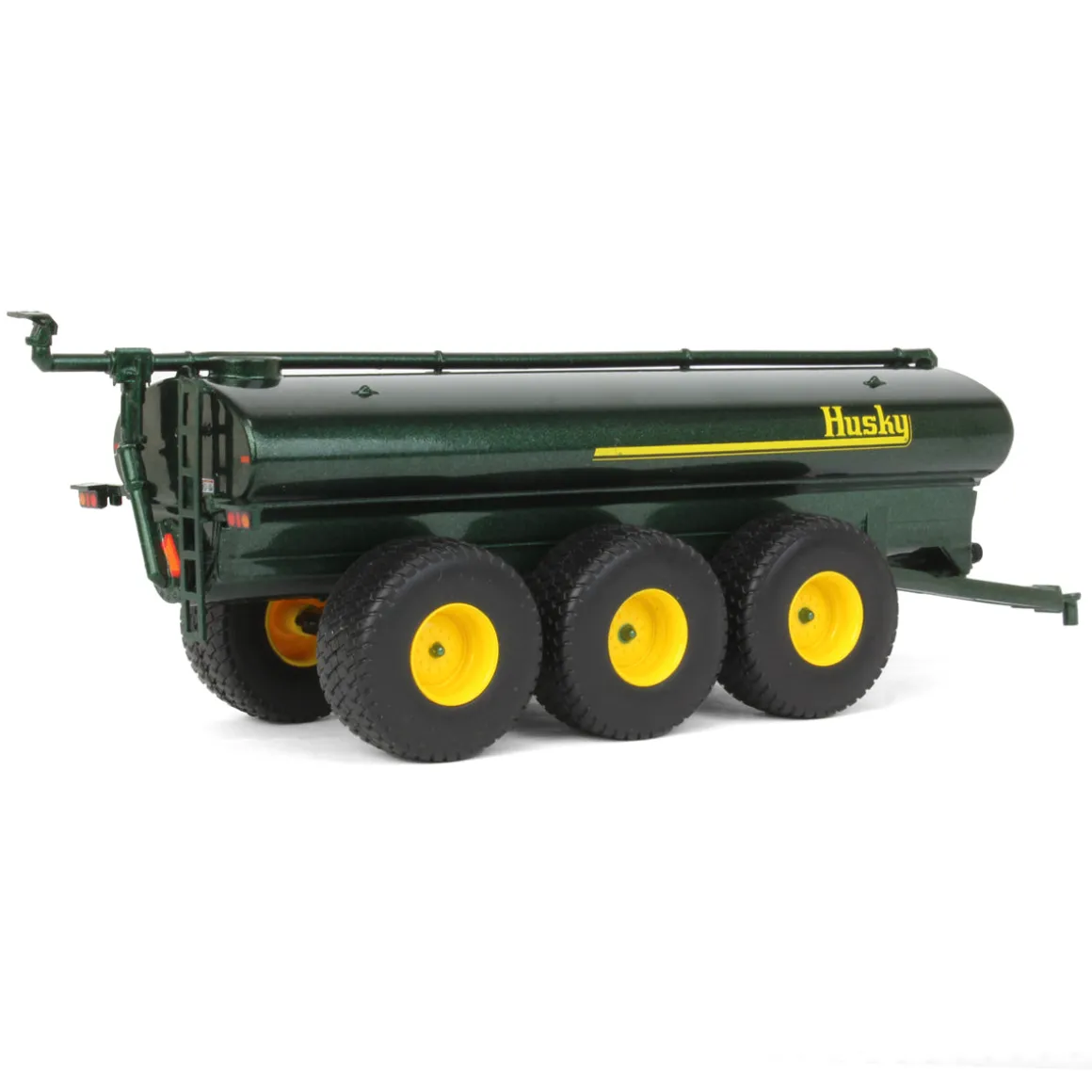 1/64 Black Husky Peterbilt 379 w/ Fontaine Renegade Lowboy & Husky Manure Spreader, DCP by First Gear