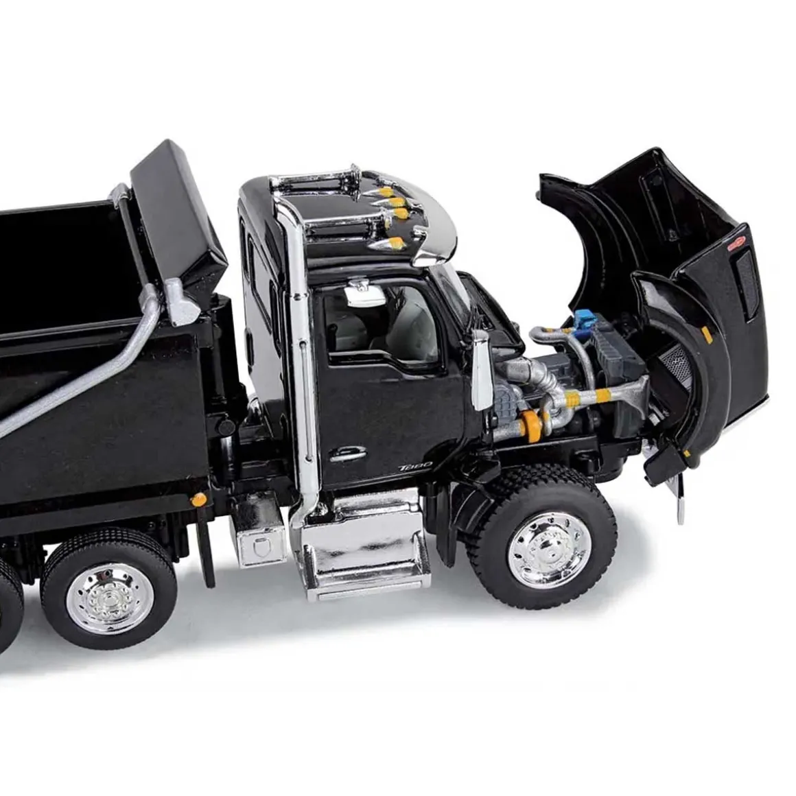 1/64 Black Kenworth T880 Rogue Dump w/ Rogue Transfer Dump Trailer, DCP by First Gear