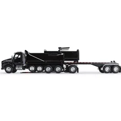 1/64 Black Kenworth T880 Rogue Dump w/ Rogue Transfer Dump Trailer, DCP by First Gear