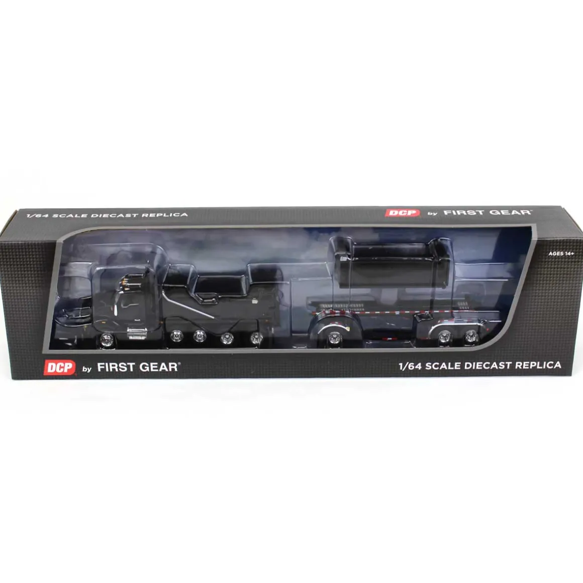 1/64 Black Kenworth T880 Rogue Dump w/ Rogue Transfer Dump Trailer, DCP by First Gear